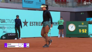  Eala upsets No. 41 Tsurenko in first round of Madrid Open