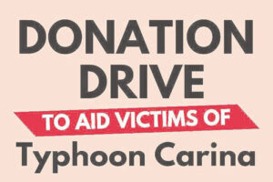  Typhoon Carina donations
