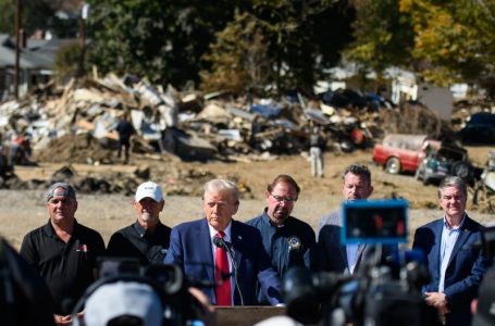 Trump refuses to denounce threats to FEMA, doubles down on falsehoods