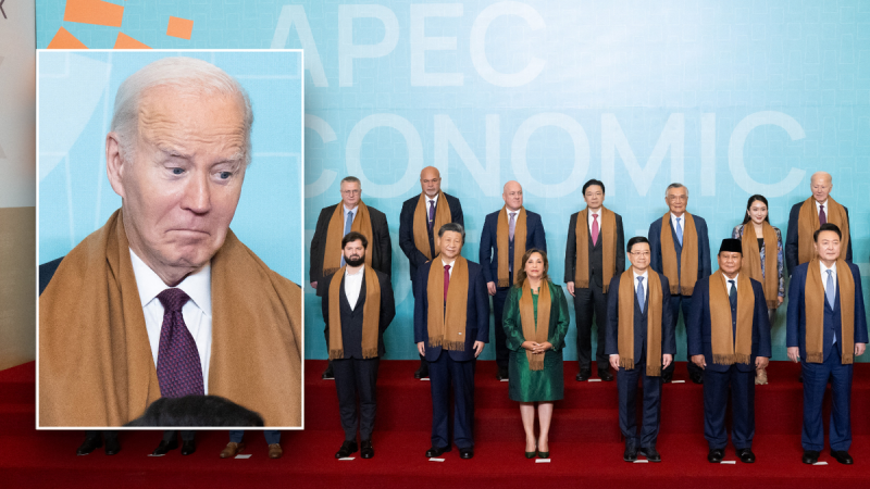  Biden awkwardly stands in back of APEC photo with China’s Xi Jinping front and center