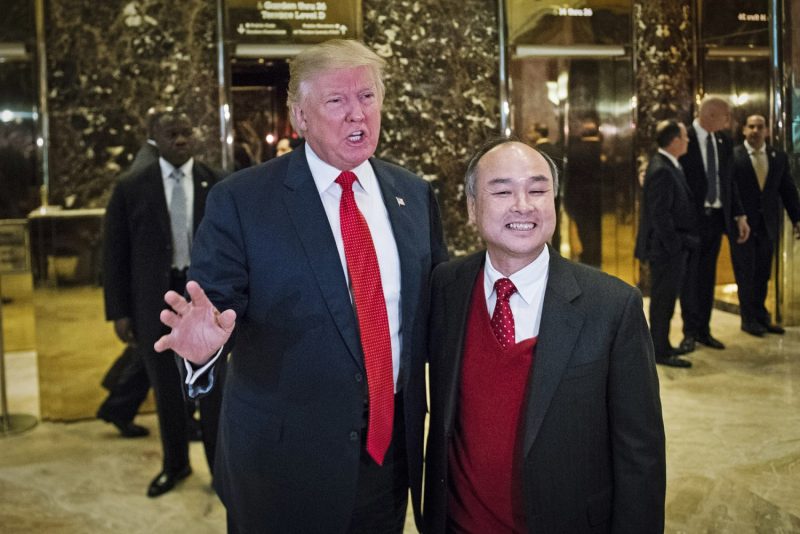  Trump and Japan tech conglomerate SoftBank announce $100 billion in U.S. investments