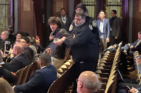 ‘Scream night’: Climate activists repeatedly disrupt DNC leadership meeting