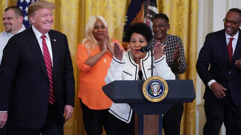  Trump appoints Alice Marie Johnson ‘pardon czar’ during Black History Month event at White House