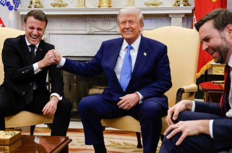 Trump meets France’s Macron at White House, says ‘lot of progress’ made toward ending war in Ukraine