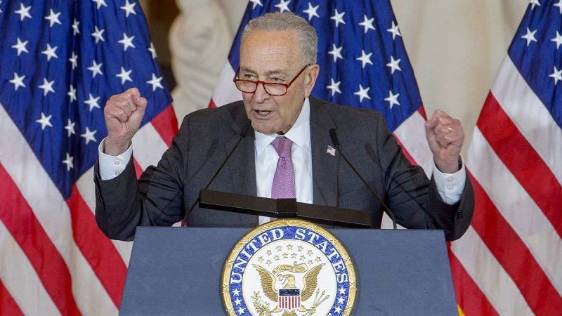 Senate Republican campaign committee ‘grills’ Chuck Schumer on National Hamburger Day