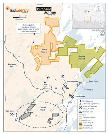IsoEnergy and Purepoint Extend High-Grade Mineralization at the Dorado JV with a 70 Metre Step-Out Peaking at 110,800 CPS
