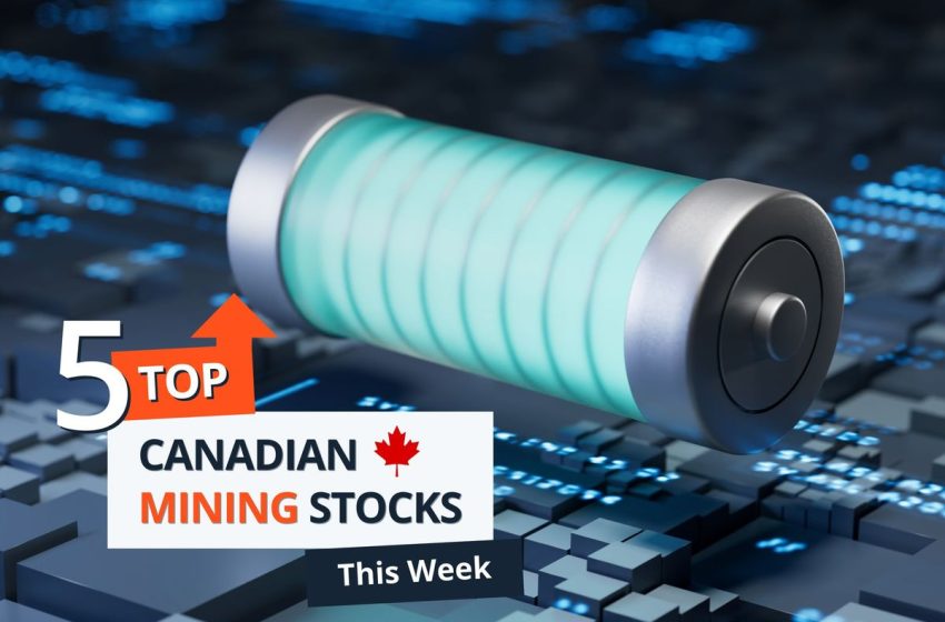 Top 5 Canadian Mining Stocks This Week: StrategX Jumps 64 Percent on Fundraising
