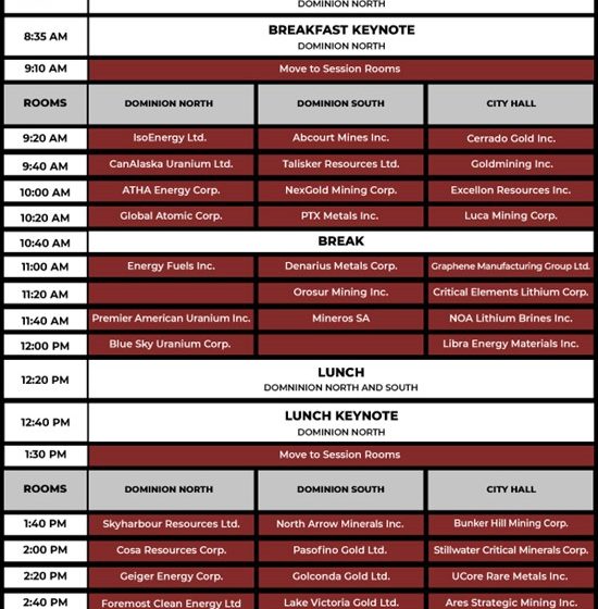  Red Cloud Announces Keynote Lineup and Agenda for 2025 Fall Mining Showcase