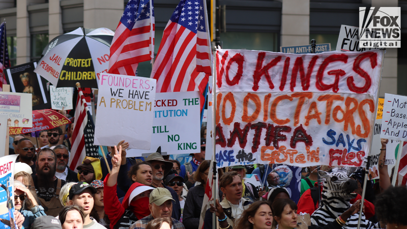 ‘It’s a joke’: White House dismisses ‘No Kings’ protests, while Nancy Pelosi rips crown in defiance
