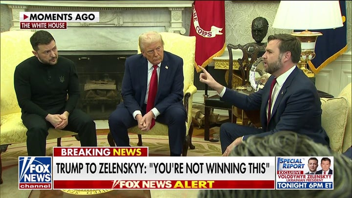 Trump says ‘tremendous bad blood’ between Zelenskyy, Putin delaying peace deal despite Middle East momentum