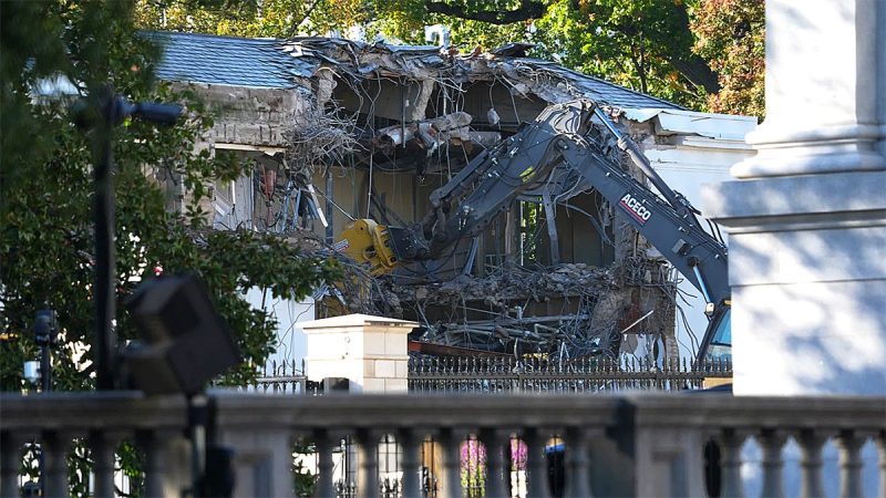 Trump breaks ground on massive White House ballroom project with private funding from ‘patriots’